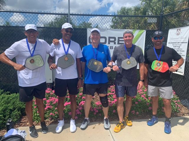 Brian Grogan at Racquetball Court with friends